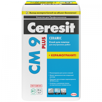 Клей для плитки ЦЕРЕЗИТ СМ 9 Plus 25 кг Клей для плитки ЦЕРЕЗИТ СМ 9 Plus 25 кг