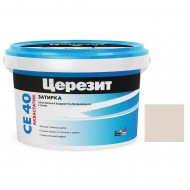 Затирка эластичная для швов ЦЕРЕЗИТ СЕ 40 Aquastatic латте 2 кг 12 шт