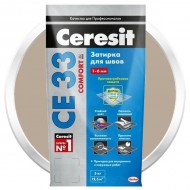 Затирка цементная для узких швов ЦЕРЕЗИТ СЕ33 Comfort багамы бежевая 5 кг