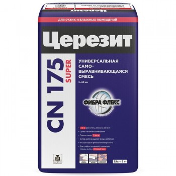 Смесь самовыравнивающаяся ЦЕРЕЗИТ CN 175 Super 25 кг Смесь самовыравнивающаяся ЦЕРЕЗИТ CN 175 Super 25 кг